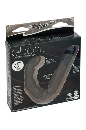 Ebony Prostate Massager - Вибростимулятор простаты, 13,5 см (черный)