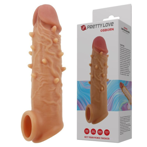 Насадка на пенис Pretty Love Osborn Flesh, 16.5 см