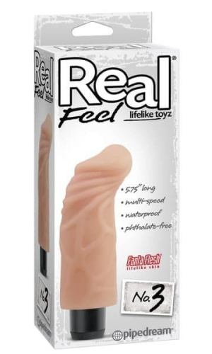 Pipedream Real Feel № 3 - Вибратор, 12.5Х4.5 см