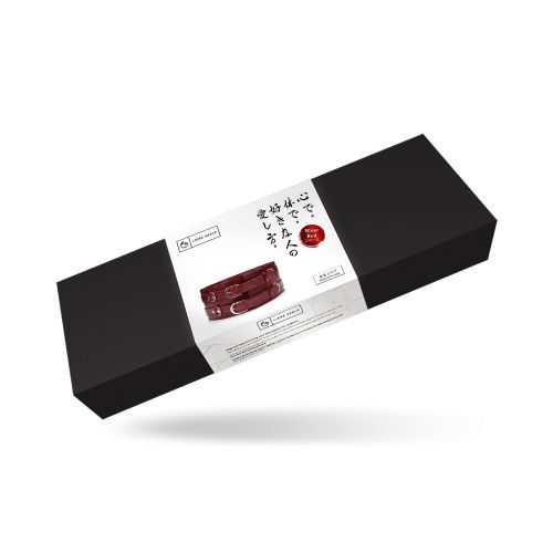 Кожаный пояс для бондажа Liebe Seele Wine Red Waist Cuff, размер L