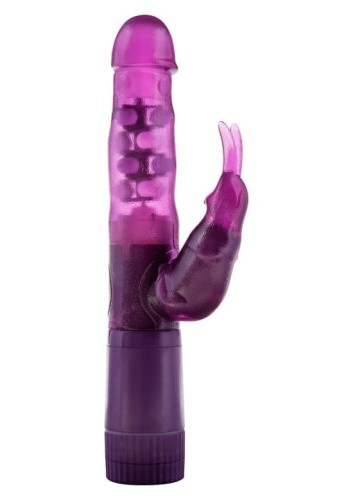 Toy Joy Bunny on a Budget - Вибратор с клиторальным отростком, 15х3.5 см