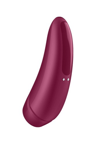 Satisfyer Curvy 1 + Вакуумно-хвильовий стимулятор з можливістю управління через додаток, 13.5х4.3 см (червоний) - купити в Києві, Україні