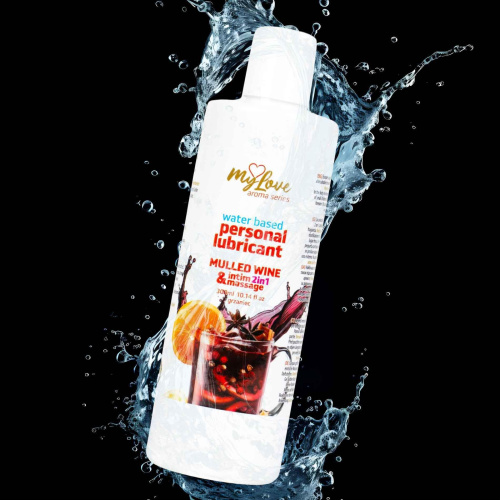 2в1 лубрикант и массажный гель - MyLove Aroma Series Intim&Massage Mulled Wine, 300 мл