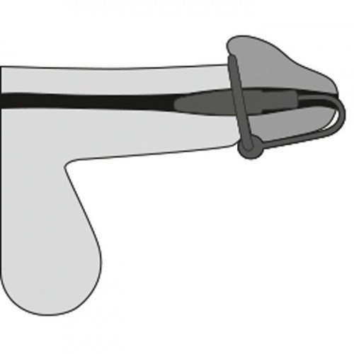 Orion - Penis Plug With Silicone Glans Ring - Стимулятор уретри, 4.5х0.8 см - купити в Києві, Україні