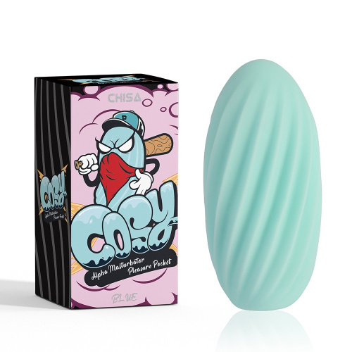COSY Alpha Masturbator Pleasure Pocket - Мастурбатор-яйцо (бирюзовый)