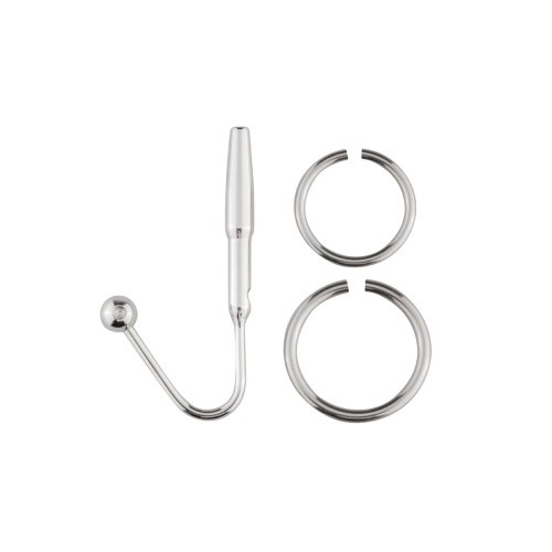 Sinner Gear Unbendable - Sperm Stopper Hollow Ring  -Уретральный стимулятор из 2 колец, 2,5 и 3 см