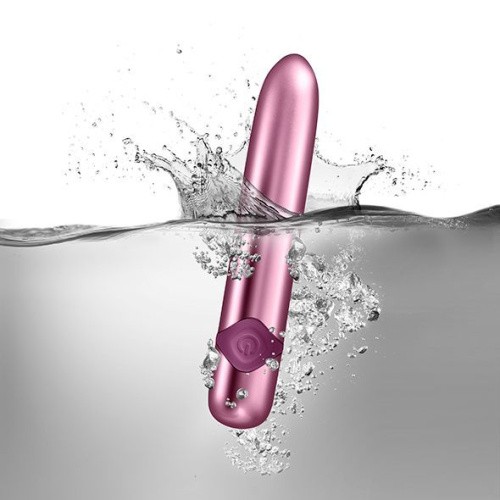 Rocks Off Havana Lilac - Мощный вибратор с цветной LED-подсветкой, 14.5х2.5 см