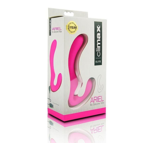 Topco Sales Climax Elite Ariel Rechargeable 6x Silicone Vibe - необычный вибратор, 15.2х3.3 см (розовый)