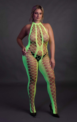 Бодистокинг Ouch! Bodystocking With Halterneck, XL/4XL