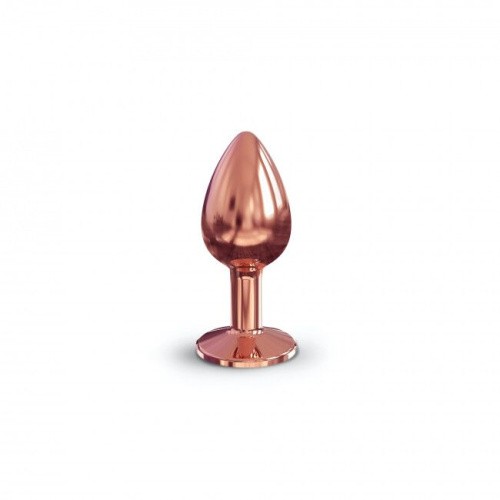 Dorcel Diamond Plug S маленька металева анальна пробка із кристалом, 7.1х2.7 см (чорний) - купити в Києві, Україні