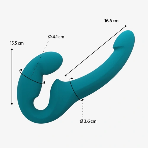 Безремневой страпон Fun Factory Share lite, 16.5 см