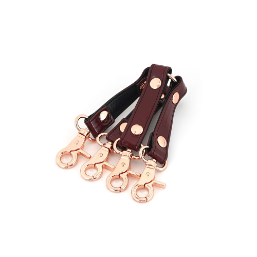 Кожаная крестовина Liebe Seele Wine Red Hogtie