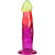 Дилдо Doc Johnson Crystal Jellies 7.5 Inch Rainbow, 19,1 см