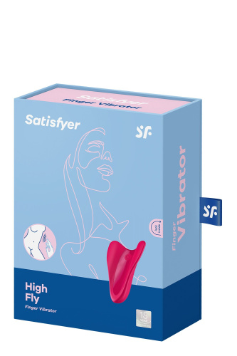 Satisfyer High Fly Red - Вібратор на палець, 6.5х5.5 см (червоний) - купити в Києві, Україні