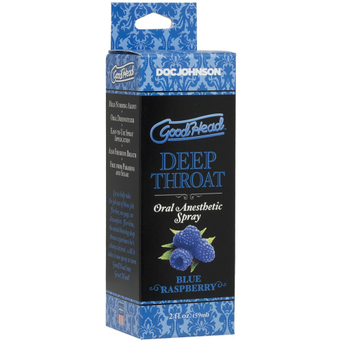 Спрей для минета Doc Johnson GoodHead DeepThroat Spray, 59 мл (ежевика)