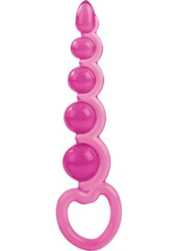 California Exotic Novelties Basic Essentials - анальна ялинка, 18.5x4 см (рожевий) - купити в Києві, Україні