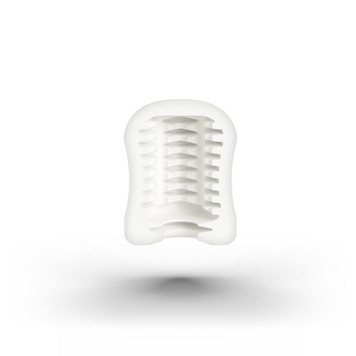 Mystim MasturbaTIN Ribbed Rita - Мастурбатор, 4.4х1.4 см (белый)