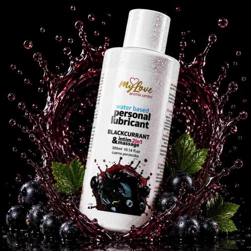 2в1 лубрикант и массажный гель - MyLove Aroma Series Intim&Massage Blackcurrant, 300 мл