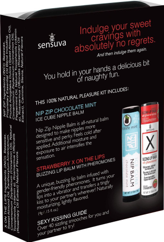 Подарочный набор Sensuva Lips & Nips Pleasure Kit Chocolate Strawberry