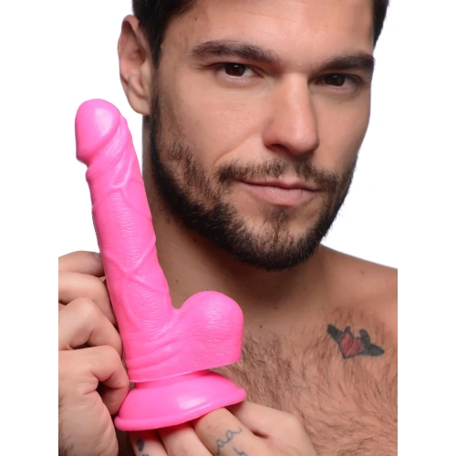 Фаллоимитатор на присоске Pop Peckers 6.5" Dildo With Balls, 19 см