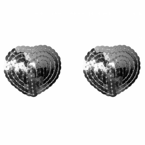 Boss Pasties Burlesque Rand - Пэстисы с пайетками (серебристые)