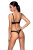 Passion Celine Bikini - Комплект белья под кожу: бюстгальтер и трусики со шнуровкой, S/M (чёрный) Passion Celine Bikini - Комплект белья под кожу: бюстгальтер и трусики со шнуровкой, S/M (чёрный)