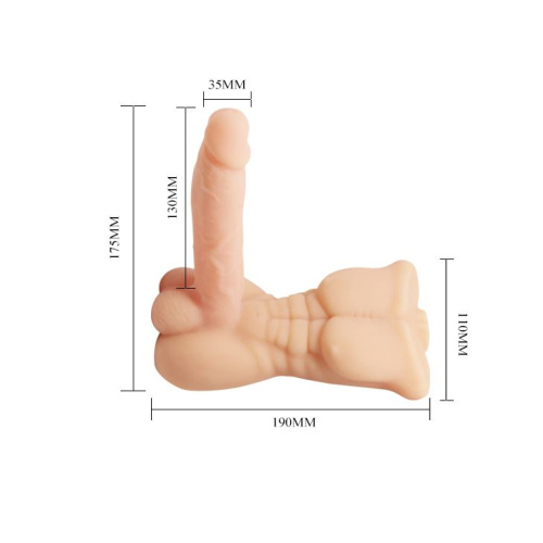 Реалистичный вибратор BaileTemptation Bigger Man, 13 см