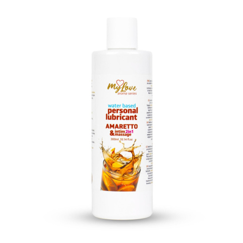 2в1 лубрикант и массажный гель - MyLove Aroma Series Intim&Massage Amaretto, 300 мл
