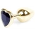 Boss Jewellery Gold Heart Plug Black - Анальная пробка с кристаллом, 7х2,7 см (черный) Boss Jewellery Gold Heart Plug Black - Анальная пробка с кристаллом, 7х2,7 см (черный)