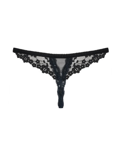 Obsessive Letica otwarte - пикантные стринги, L/XL (чёрный)