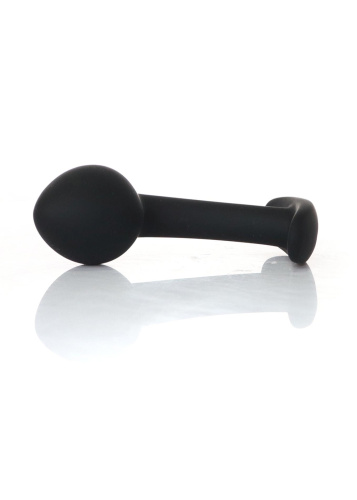 Анальная пробка Boys of Toys Silicone Black Curved Plug - размер M