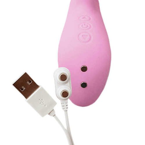 Adrien Lastic Mini Trigger - Вибратор с массирующими движениями ствола, 18х2.9 см (розовый)