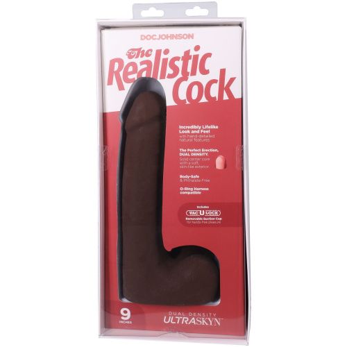 Фалоімітатор Doc Johnson The Realistic Cock ULTRASKYN 9 Inch with Balls, 22,9 см - купити в Україні | Секс шоп SEX-SHOP.ua