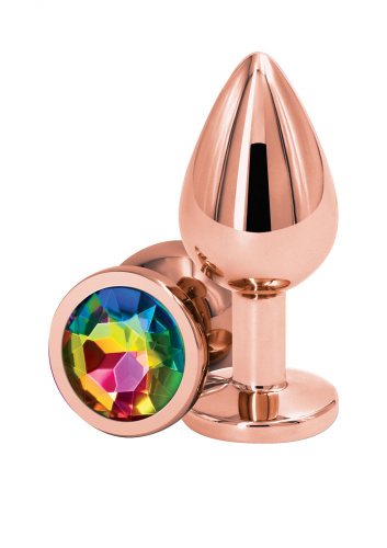 Ns Novelties - Rear Assets Rose Gold M - Анальная пробка, 8х3,4 см