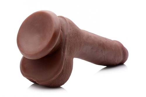 7 Inch Ultra Real Dual Layer Suction Cup Dildo - Medium Skin Tone фаллоимитатор 15х4.5 см. (коричневый)