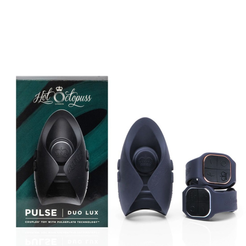 Hot Octopuss PULSE DUO LUX - Мастурбатор с пульсацией, использование без рук, 10,6 см (черный)