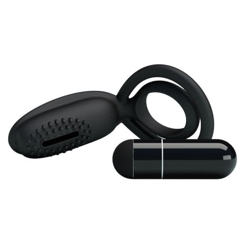 LyBaile Pretty Love Penis Ring Black – виброкольцо, 10.5х2.5 см (черный)