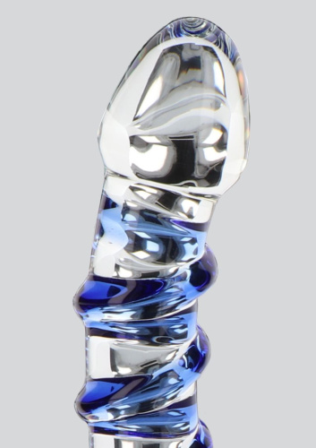 Toy Joy G-Spot Gemstone - Стеклянный фаллоимитатор, 17х3.6 см