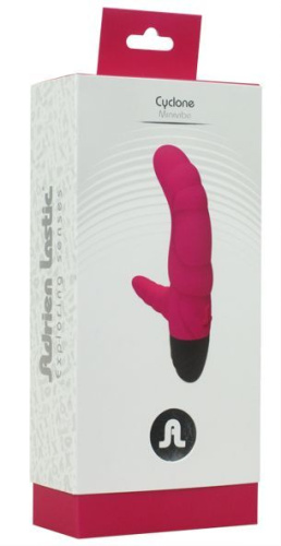 Adrien Lastic Cyclone Magenta - вибратор рельефный со стимуляцией точки G, 16х3.3 см (фиолетовый)