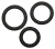 Lust 3 Black - Набор эрекционных колец, 3 шт (черный) Lust 3 Black - Набор эрекционных колец, 3 шт (черный)