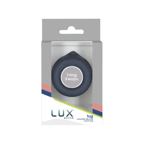 Lux Active – Tug – Versatile Silicone Cock Ring - двойное эрекционное кольцо, 5.8х2.8 см