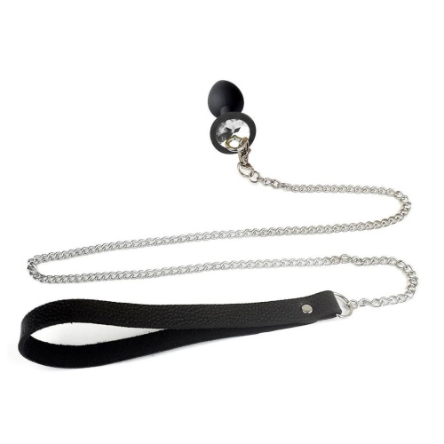 Анальная пробка Art of Sex Silicone Anal Plug with Leash size S с поводком