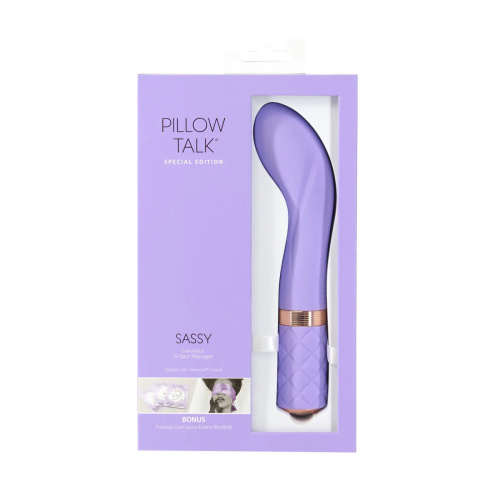 Pillow Talk - Special Edition Racy - Розкішний вібратор із кристалом Сваровскі, 12.7х2.2 см (фіолетовий) - купити в Києві, Україні