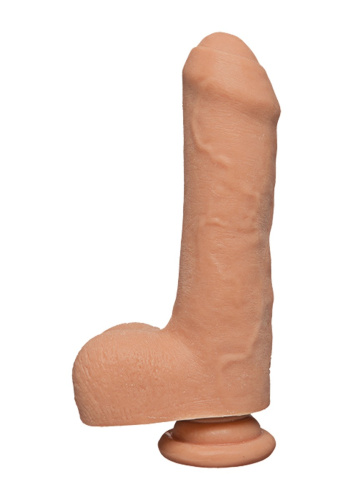 Doc Johnson The - Uncut D - 7 Inch With Balls - фалоімітатор необрізаний, 17.8х4.5 см (тілесний) - купити в Києві, Україні