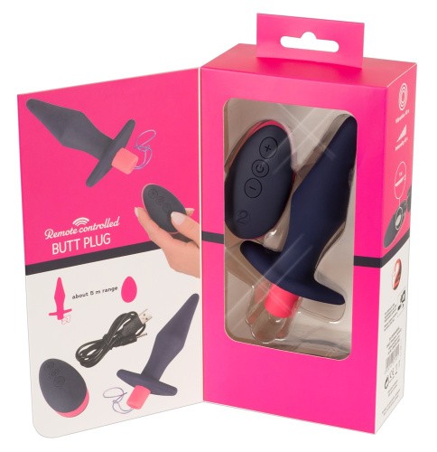 Orion Remote Control Butt Plug - Анальная пробка с вибрацией, 14х3.5 см (фиолетовый)