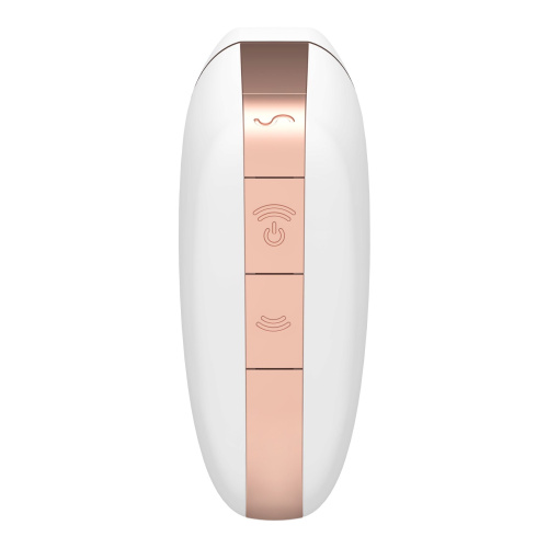 Satisfyer Love Triangle - Вакуумний кліторальний стимулятор з вібрацією, 14.5х5.6 см (білий) - купити в Києві, Україні
