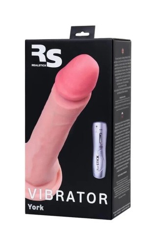 RealStick Elite vibrator Flesh - Вибратор, 21 см (телесный)