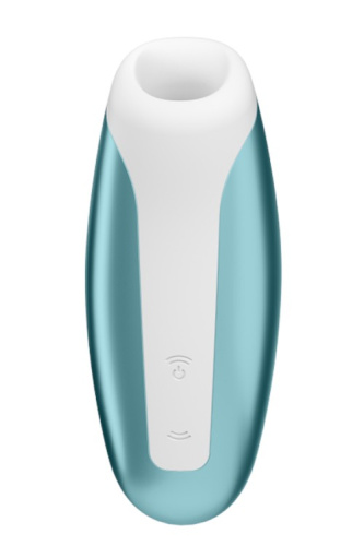Satisfyer Love Breeze - Компактный вакуумный стимулятор клитора, 9.8х4 см (голубой)