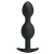 Pretty Love silicone Anal balls - Анальна пробка зі зміщеним центром ваги, 12.5х2.3-3.3 см (чорна) - купити в Києві, Україні