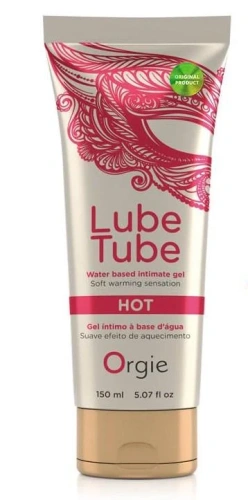 Orgie Lube Tube Hot - согревающий лубрикант на водной основе, 150 мл